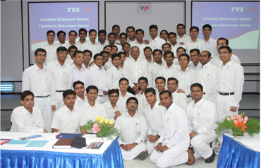Sri Sathya Sai University Management Students with Dr. Srinivasan